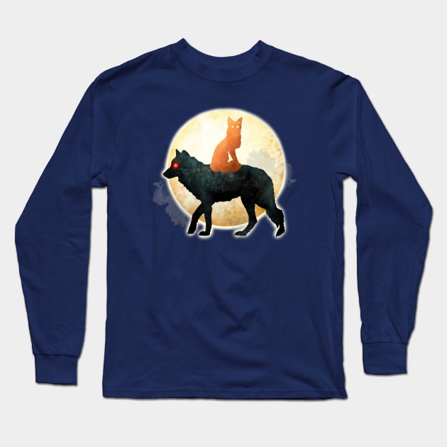 The Fox and the Wolf Long Sleeve T-Shirt by CatAstropheBoxes